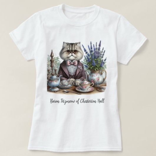 キャッビクトリアントジェントティーパーティー Tシャツ (デザイン正面)