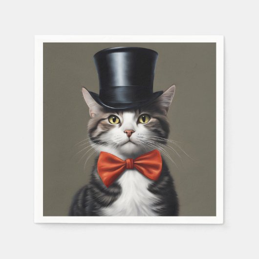 キャッビクトリアント スタンダードカクテルナプキン (正面)