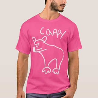 キャッピーザ退屈なキャピバラ Tシャツ
