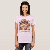 キャッファンシートティーパーティー猫好き Tシャツ (正面フル)