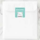 キャッファンシート |この本は次のターコイズに属する スクエアシール (バッグ)