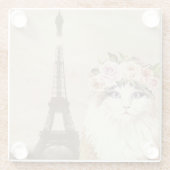 キャッファンシート&エッフェルタワー ガラスコースター (裏面)