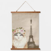 キャッファンシート&エッフェルタワー 吊り下げ型タペストリー (正面)