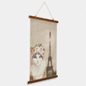 キャッファンシート&エッフェルタワー 吊り下げ型タペストリー (傾斜あり)