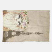 キャッファンシート&エッフェル キッチンタオル (横)