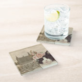 キャッファンシート&ザキャッスル ガラスコースター (アングル)