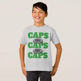 キャップだらけのビデオゲーミング Tシャツ