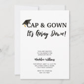 キャップとガウン卒業だ 招待状 (正面)