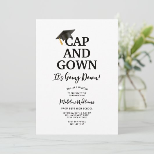 キャップとガウン卒業だ 招待状 (スタンド正面)