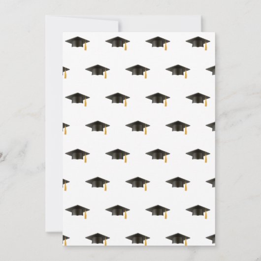 キャップとガウン卒業だ 招待状 (裏面)