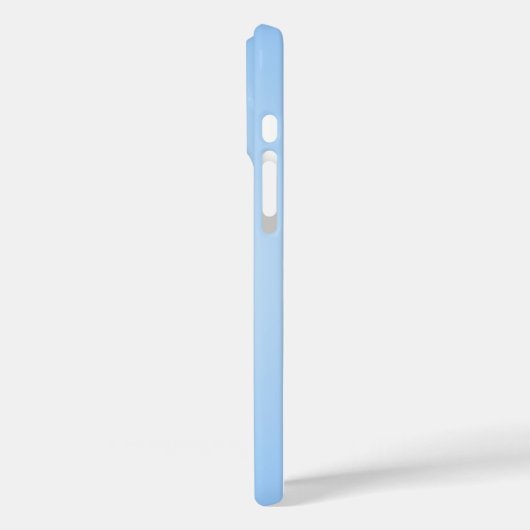 キャップのミッドスイングのゴルファー – 青に名前を追加淡い色のする Case-Mate iPhoneケース (裏面 / 左)