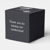 キャップカスタマイズとディプロマの付いた卒業写真 フェイバーボックス (裏面サイド)