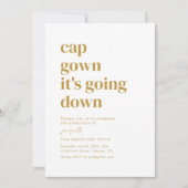 キャップガウン下りグラードパーティの招待状 招待状 (正面)