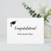 キャップシンプル付き卒業祝いカード サンキューカード (スタンド正面)