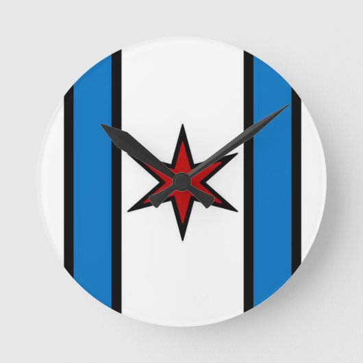 キャップシールド壁ブロック ラウンド壁時計 (正面)