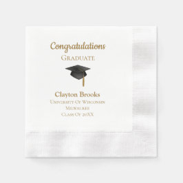 キャップナプキンを卒業おめでとう 縁ありカクテルナプキン