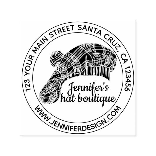 キャップブティックカスタムハット セルフインキングスタンプ (デザイン)