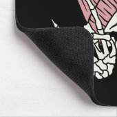 キャップ付きスケルトンヘッド マウスパッド (コーナー)