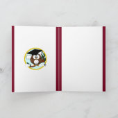 キャップ付き卒業フクロウ カード (内部)