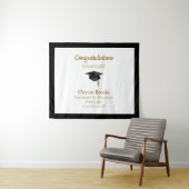 キャップ付き卒業 タペストリー (インサイチュ(横))