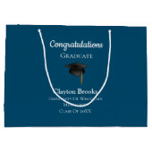 キャップ付き卒業 ラージペーパーバッグ (裏面)