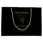 キャップ付き卒業 ラージペーパーバッグ (裏面)