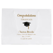 キャップ付き卒業 ラージペーパーバッグ (裏面)