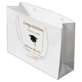 キャップ付き卒業 ラージペーパーバッグ (裏面アングル)