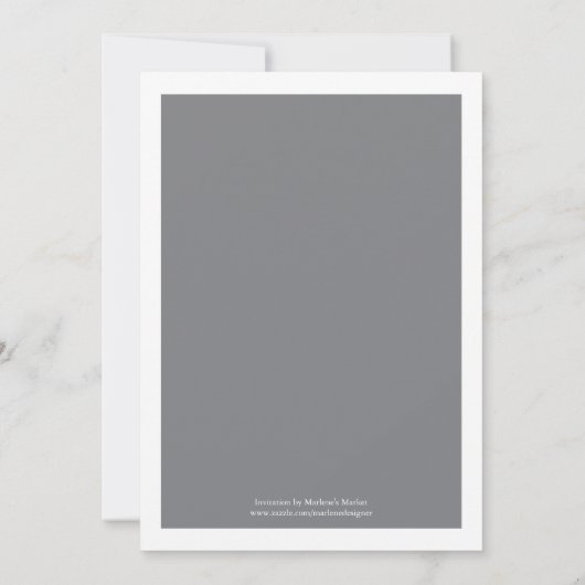 キャップ卒業招待状 招待状 (裏面)