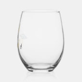 キャップ大学院でマスターしたワイン ステムなしワイングラス (左)