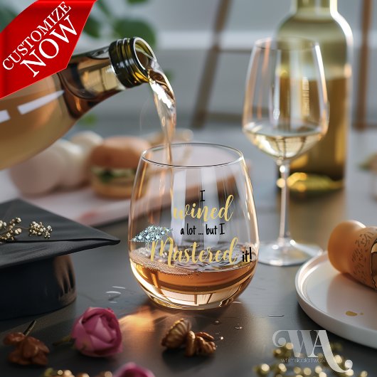 キャップ大学院でマスターしたワイン ステムなしワイングラス