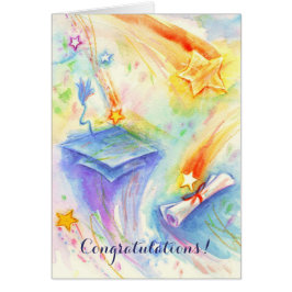 キャップ芸術的卒業のカスタマイズ可能カード