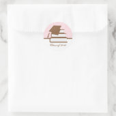 キャップ・アンド・ブックス卒業住所 シール (バッグ)