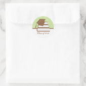 キャップ・アンド・ブックス卒業住所 シール (バッグ)