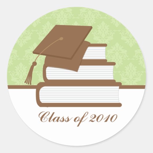 キャップ・アンド・ブックス卒業住所 シール (正面)