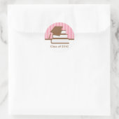 キャップ・アンド・ブックス卒業住所 シール (バッグ)