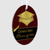 キャップ&タッセルオーナメント-卒業写真贈呈品 オーナメント (正面)