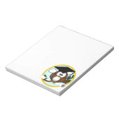 キャップ&ディプロマ付き卒業フクロウ ノートパッド (回転)