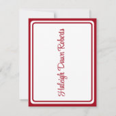 キャップ&ディプロマ、レッド卒業 招待状 (裏面)