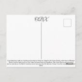 キャップ・ハッテラス ポストカード (裏面)