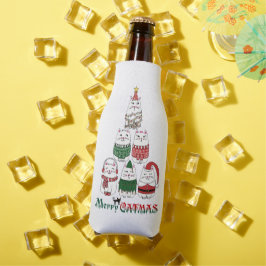 キャッメリーマおもしろいスクリスマスキタン ボトルクーラー