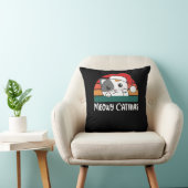 キャッメリーマおもしろいネコChristmas Pun クッション (椅子)