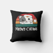 キャッメリーマおもしろいネコChristmas Pun クッション (正面)