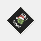 キャッメリーマのおもしろい猫好き スタンダードカクテルナプキン (角)