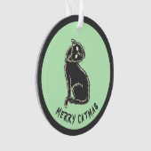 キャッメリーマ不気味猫クリスマス オーナメント (正面)
