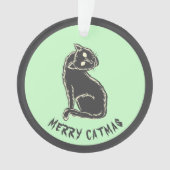 キャッメリーマ不気味猫クリスマス オーナメント (正面)