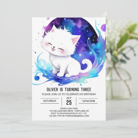 キャッモダントウィムシー誕生日 招待状 (スタンド正面)