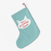 キャッモダントパーソナライズされた・クリスマス・ペットストッキング スモールクリスマスストッキング (裏面 (吊り時))