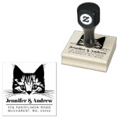 キャッモダントファミリー差出人住所 ラバースタンプ (押印)