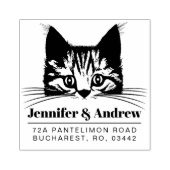 キャッモダントファミリー差出人住所 ラバースタンプ (インプリント)